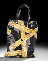 Jean Paul Gaultier Black Patent Tote Bag